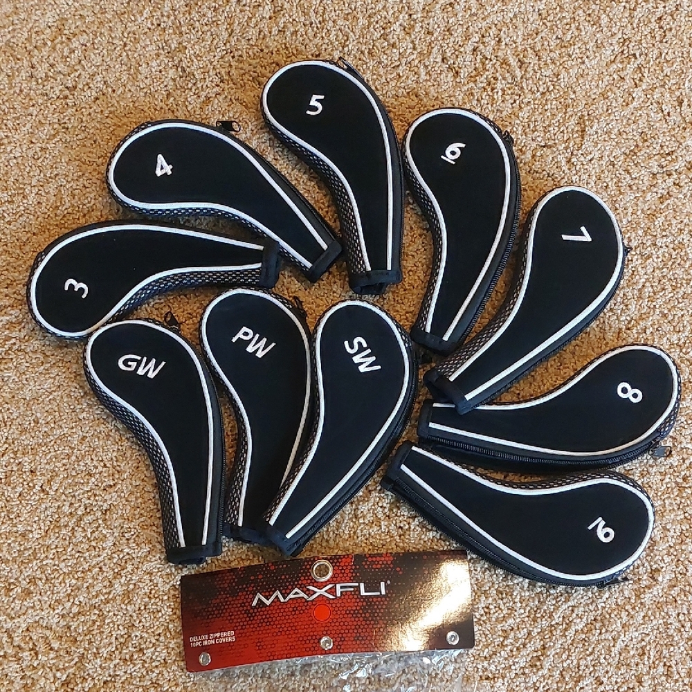 Maxfli Black Golf Club Headcovers Set